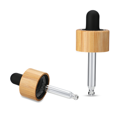Pipette bambou - tétine noire - 18/410 ronde