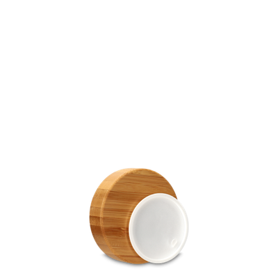 Lid made of bamboo, inside AS, for 100ml jar, including insert lid