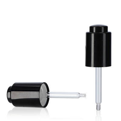 Tapón de pipeta con pulsador - vidrio negro 20/410 - para frasco cuentagotas de 15 ml