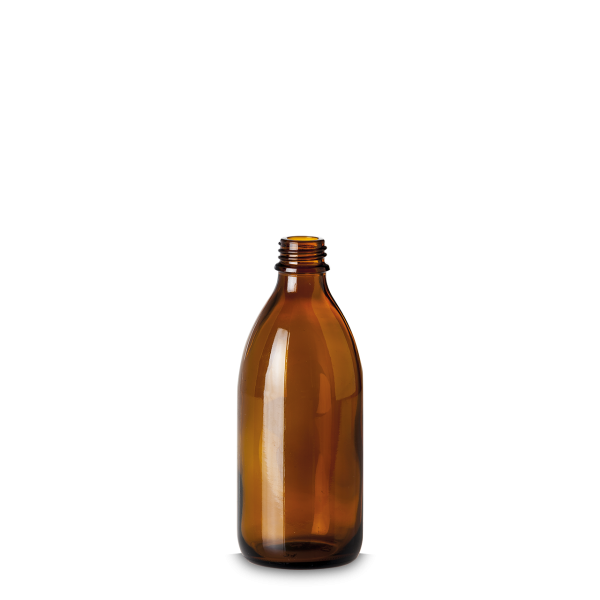200 ml verre à col étroit marron GL 22 rond