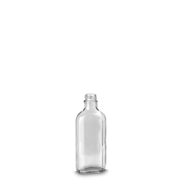 100 ml Meplat bottle glass clear GL 22 meplat