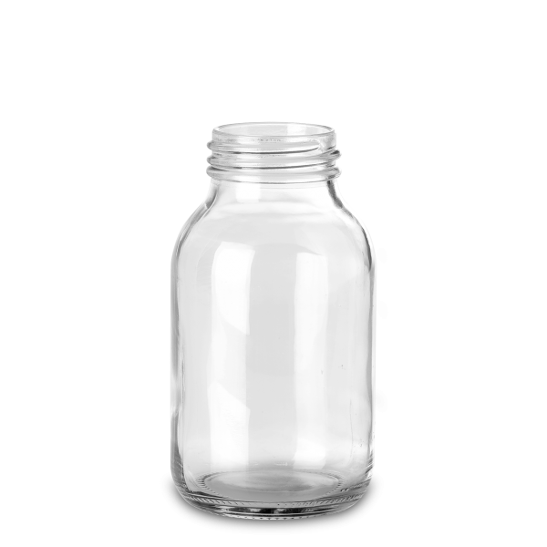 500 ml wide-neck glass glass clear GL 55 round