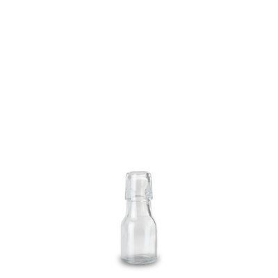 50 ml Bügelflasche - Klarglas - Lochmund