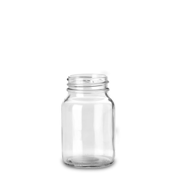 250 ml wide-mouth glass glass clear GL 55 round