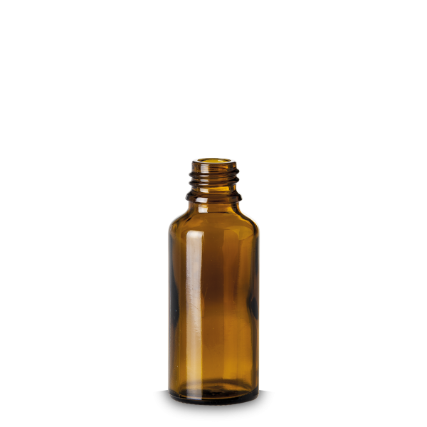 30 ml dropper bottle glass brown GL 18 round