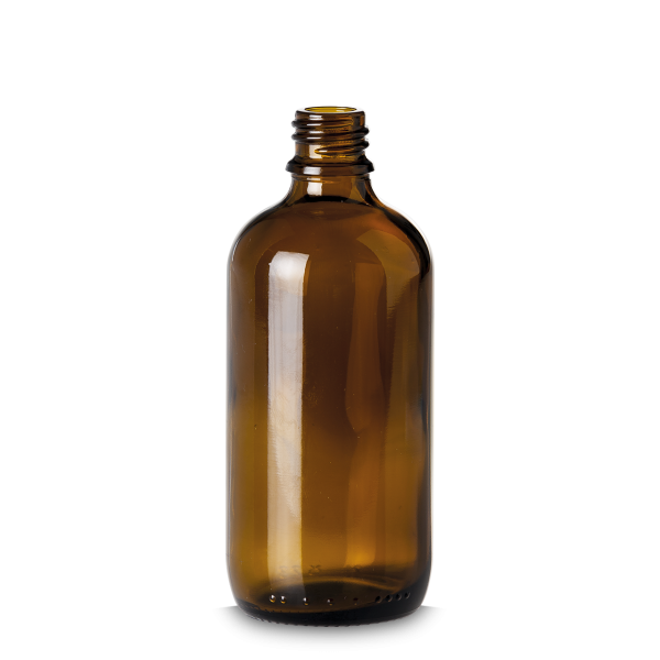 100 ml dropper bottle glass brown GL 18 round