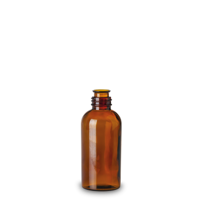 250 ml essence bottle glass brown plate 32 round