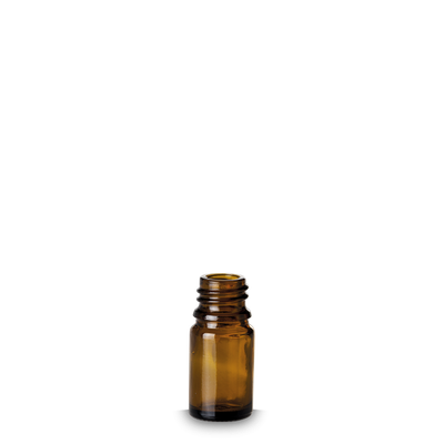 5 ml dropper bottle glass brown GL 18 round