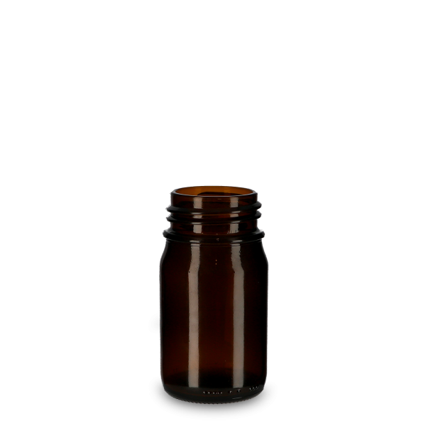 250 ml vaso de cuello ancho marrón OV 60 redondo