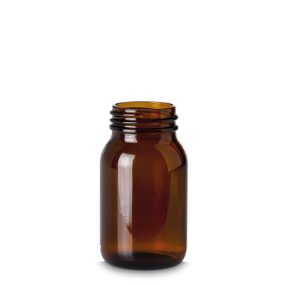 300 ml wide-neck glass glass brown GL 55 round
