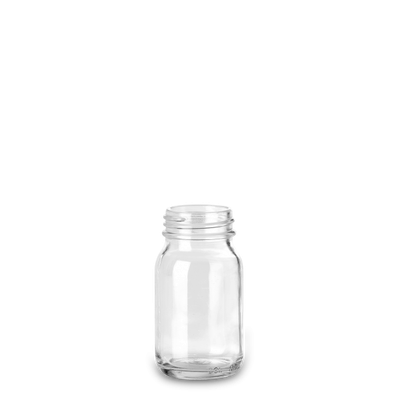 100 ml wide-neck glass glass clear GL 40 round