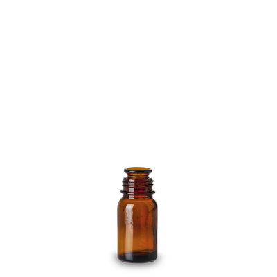 30 ml Essenzenflasche Glas braun Teller 28 rund