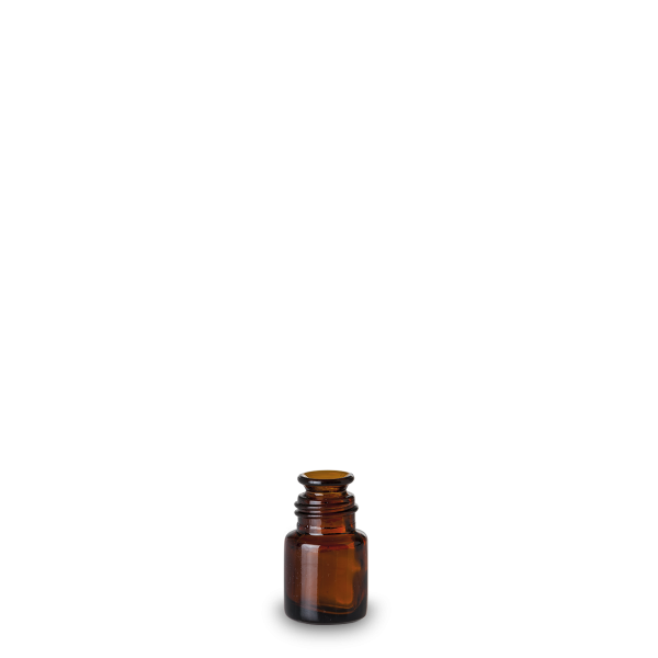 15 ml essence bottle glass brown plate 28 round