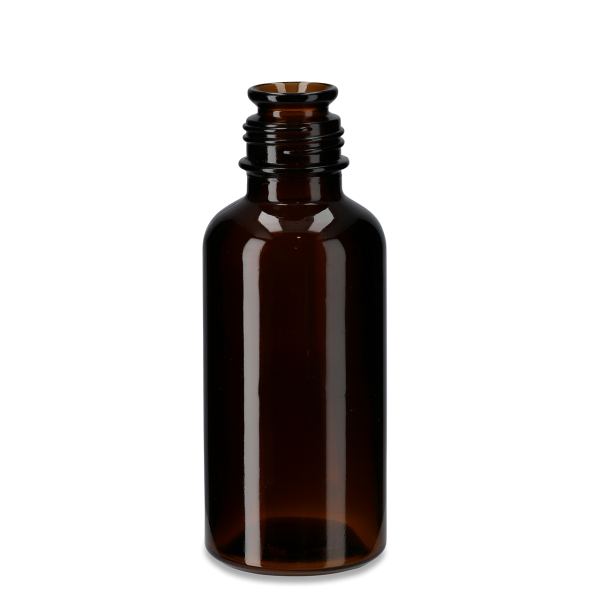 125 ml essence bottle glass brown plate 28 round