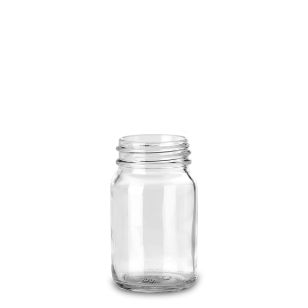 200 ml wide-mouth glass glass clear GL 55 round