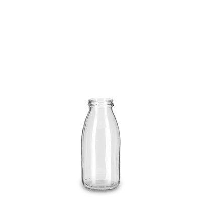 250 ml juice bottle clear glass TO 43 round