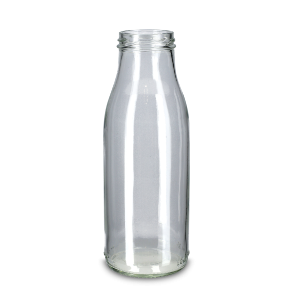 500 ml juice bottle clear glass TO 48 round