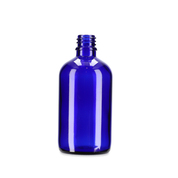 100 ml dropper bottle glass blue GL 18 round
