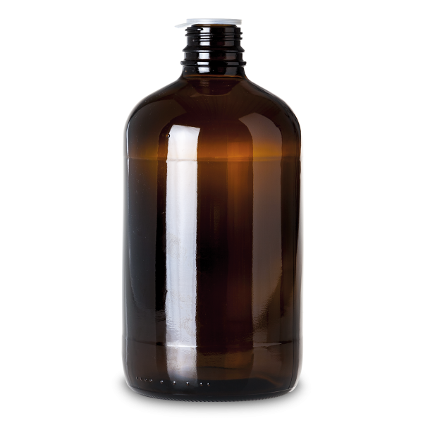 2500 ml narrow-neck glass bottle brown GL 45 round - for original bell cap