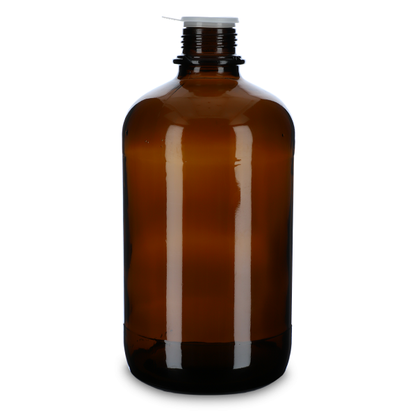 2500 ml narrow neck glass brown GL 45 round