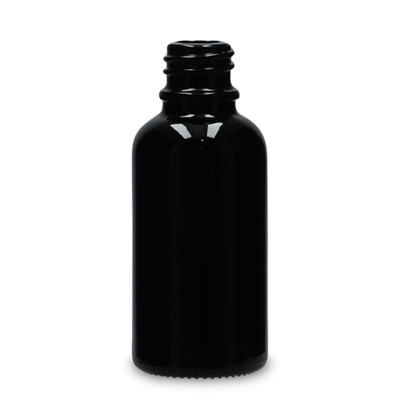 30 ml dropper bottle glass black GL 18 round
