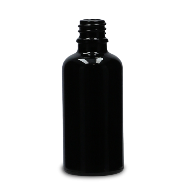 50 ml dropper bottle glass black GL 18 round