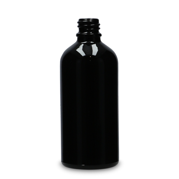 100 ml dropper bottle glass black GL 18 round
