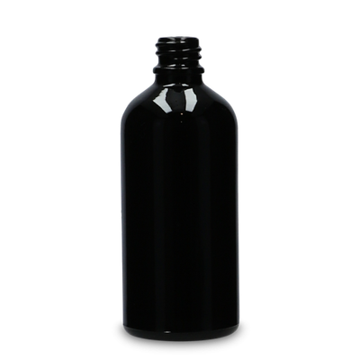100 ml dropper bottle glass black GL 18 round