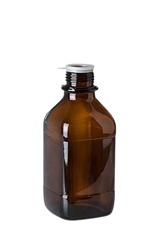 1000 ml verre à col étroit marron GL 45 carré