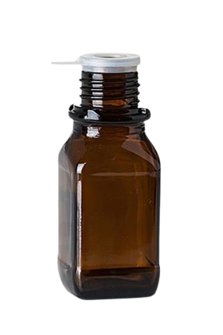 100 ml narrow-neck glass glass brown GL 32 square