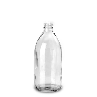 500 ml narrow-neck glass glass clear GL 25 round