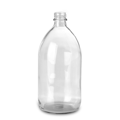 Bicchiere in vetro a collo stretto da 1000 ml trasparente GL 28 rotondo