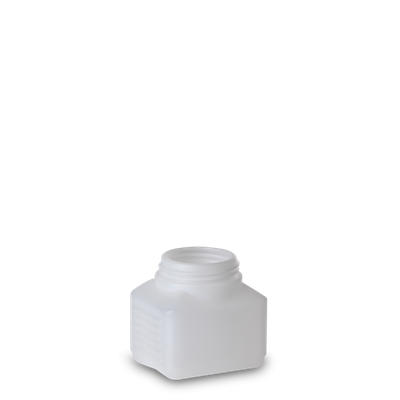 250 ml square bottle HDPE natural RD 60 rectangular