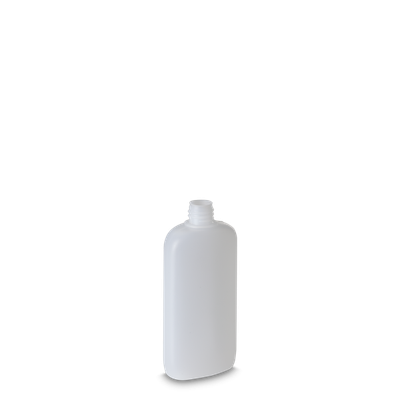 Flacon ovale 100 ml HDPE naturel RD 18 ovale