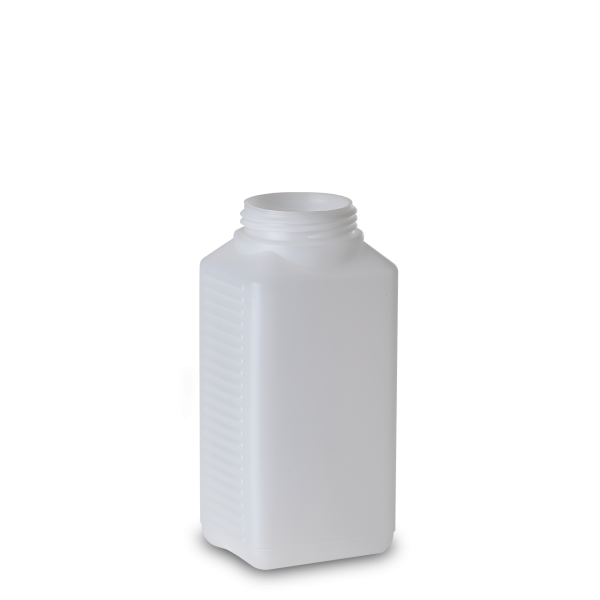750 ml square bottle HDPE natural RD 60 rectangular