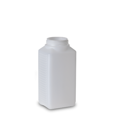 750 ml square bottle HDPE natural RD 60 rectangular