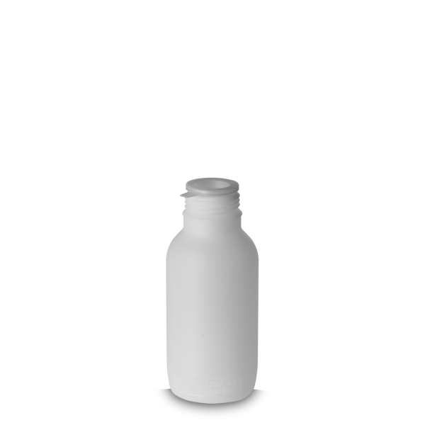 Bottiglia tonda da 500 ml HDPE naturale OV 45 tonda