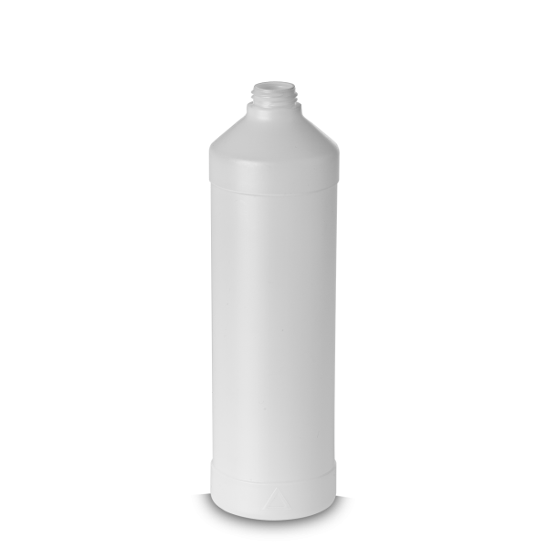 1000 ml round bottle HDPE natural RD 28 round