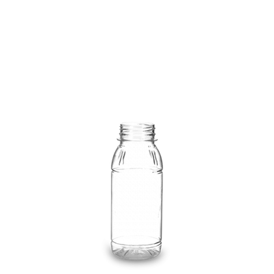 250 ml Rundflasche PLA klar RD 38 rund