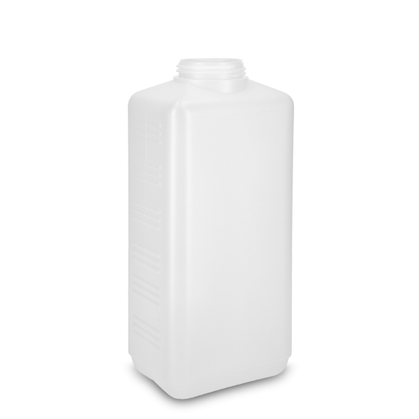 2000 ml square bottle HDPE natural RD 60 rectangular