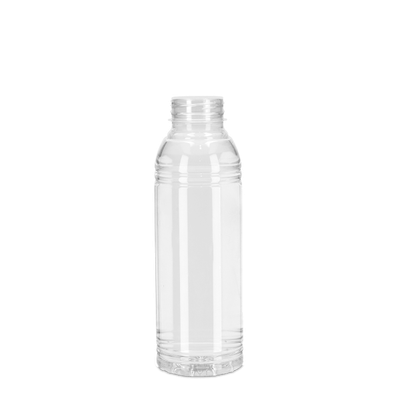 Bottiglia tonda da 500 ml PET trasparente RD 38 tonda