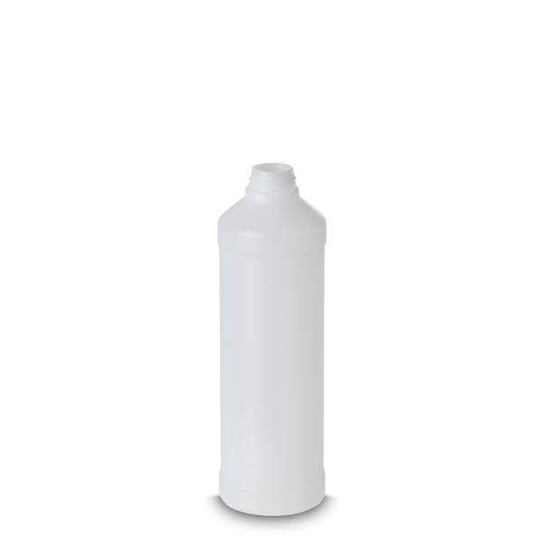500 ml round bottle HDPE natural RD 28 cylindrical