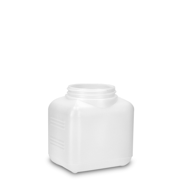 1000 ml square bottle HDPE natural RD 80 rectangular