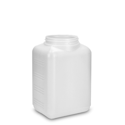 1500 ml square bottle HDPE natural RD 80 rectangular