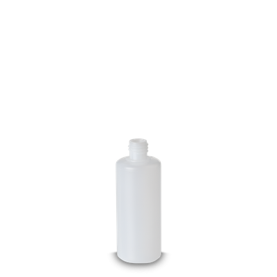 Flacon rond 100 ml HDPE naturel RD 18 cylindrique
