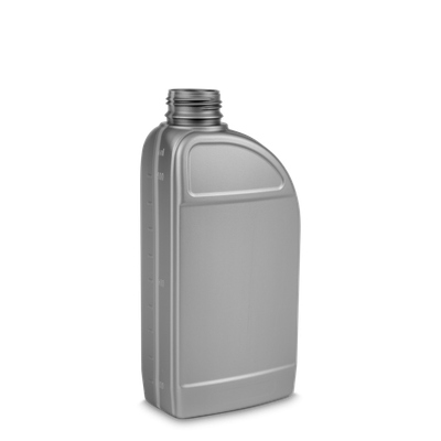 1000 ml engine oil bottle - silver - OV 38 thread