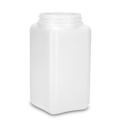 1000 ml Dose - quadratisch - natur - RD 80 Gewinde