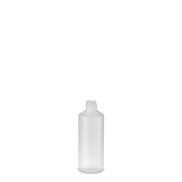 80 ml round bottle LDPE natural RD 18 cylindrical