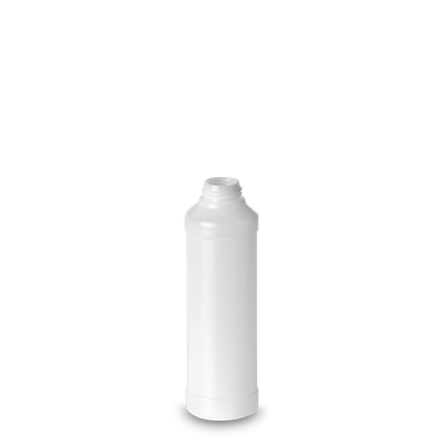 Botella redonda 250 ml HDPE natural RD 28 cilíndrica