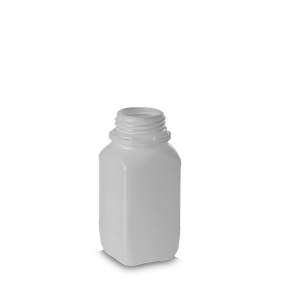 500 ml square bottle HDPE natural OV 54 square